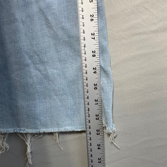 Good American Jeans Flare High Rise Raw Hem Light Wash Womens Size 12 31 - Picture 4 of 8